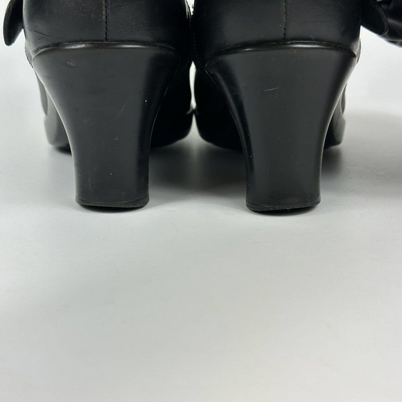 DANSKO Womens 8.5 Brinkley Ruched Knee-High Heeled Boot Black Nappa Leather 39 - Picture 11 of 12